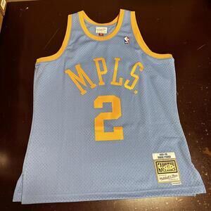 MITCHELL & NESS Throwback Derrick Fisher Lakers #2 basketball jersey large